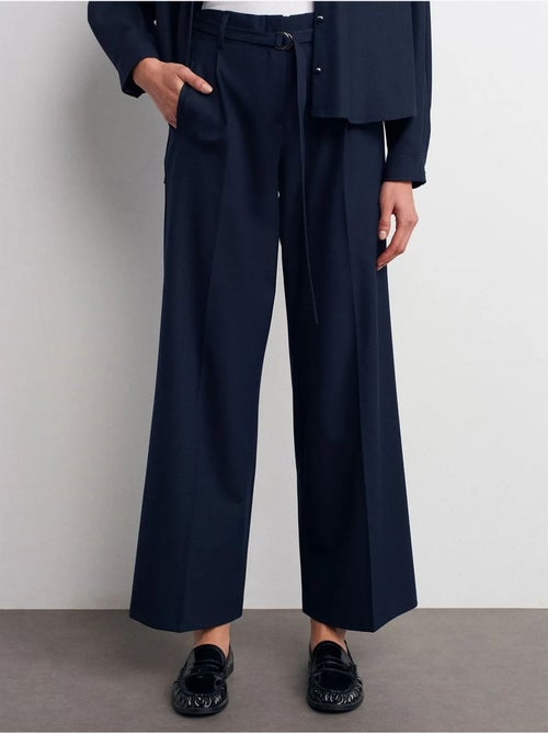 Pantaloni in crêpe a gamba ampia con cintura dilvin - Kiabi