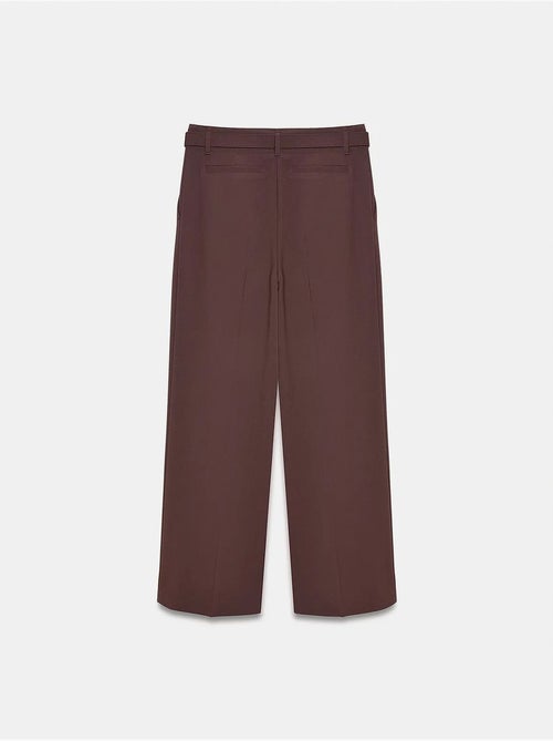 Pantaloni in crêpe a gamba ampia con cintura dilvin - Kiabi Pantaloni in crêpe a gamba ampia con cintura dilvin - Kiabi