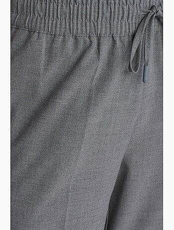 Pantaloni in crêpe a gamba ampia con vita con coulisse dilvin