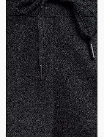 Pantaloni in crêpe a gamba ampia con vita con coulisse dilvin
