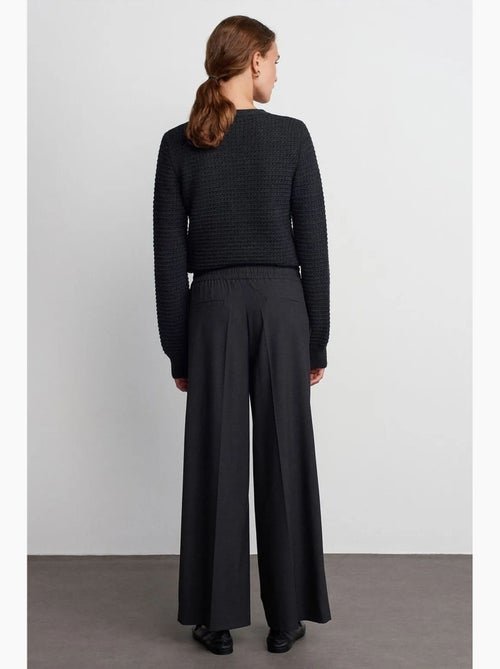 Pantaloni in crêpe a gamba ampia con vita con coulisse dilvin - Kiabi Pantaloni in crêpe a gamba ampia con vita con coulisse dilvin - Kiabi