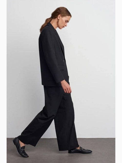 Pantaloni in crêpe a gamba ampia con vita con coulisse dilvin - Kiabi Pantaloni in crêpe a gamba ampia con vita con coulisse dilvin - Kiabi