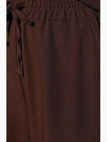 Pantaloni in crêpe a gamba ampia da donna dilvin