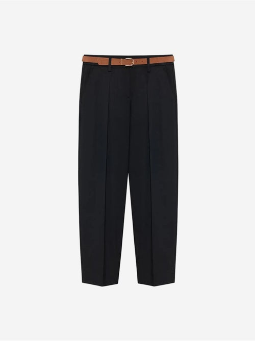 Pantaloni in crêpe a gamba dritta con cintura dilvin - Kiabi