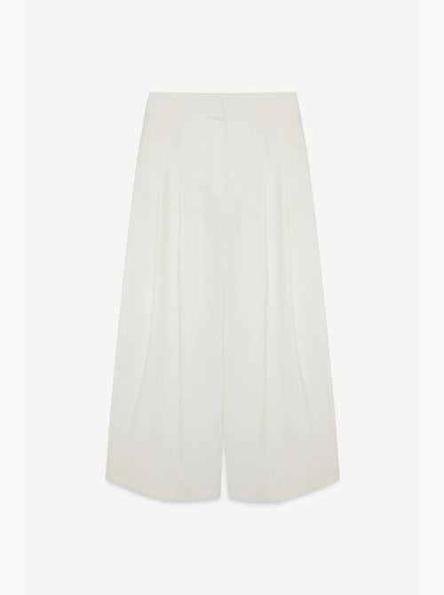 Pantaloni in crêpe a vita alta a gamba ampia da donna dilvin - Kiabi Pantaloni in crêpe a vita alta a gamba ampia da donna dilvin - Kiabi