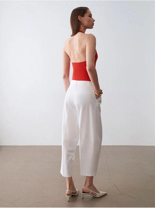 Pantaloni in crêpe a vita alta a gamba ampia dilvin - Kiabi Pantaloni in crêpe a vita alta a gamba ampia dilvin - Kiabi