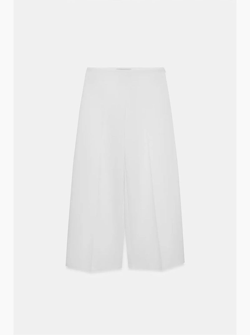 Pantaloni in crêpe a vita alta a gamba ampia dilvin Bianco sporco - Kiabi