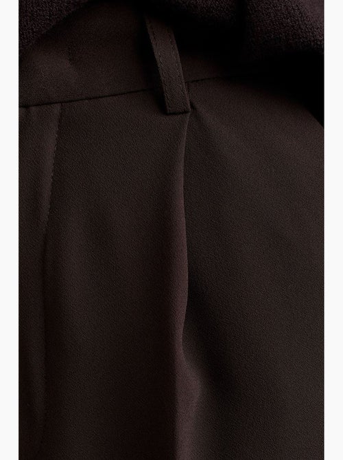 Pantaloni in crêpe a vita alta a gamba ampia dilvin - Kiabi