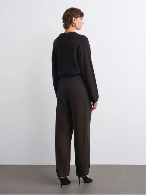 Pantaloni in crêpe a vita alta a gamba ampia - Kiabi Pantaloni in crêpe a vita alta a gamba ampia - Kiabi