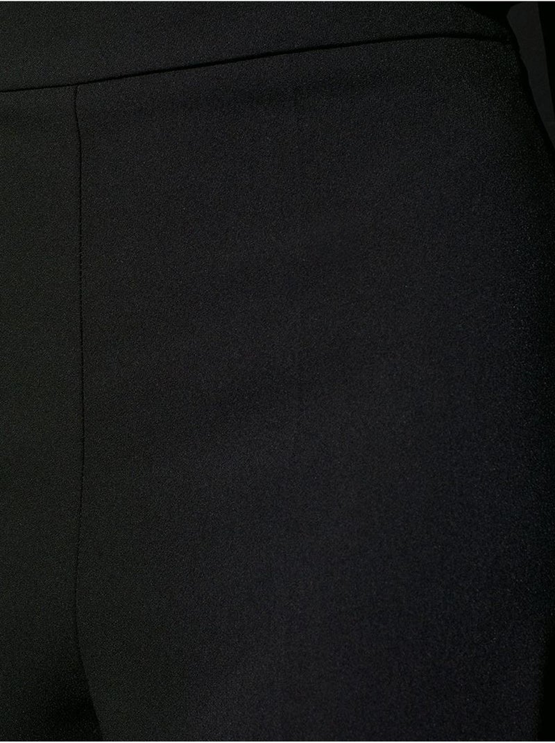 Pantaloni in crêpe a vita alta a gamba ampia Nero - Kiabi