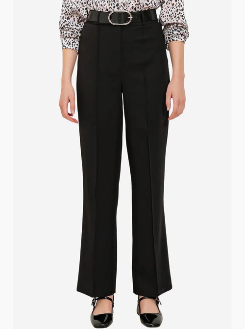 Pantaloni in crêpe a vita alta a gamba dritta bdart - Kiabi Pantaloni in crêpe a vita alta a gamba dritta bdart - Kiabi