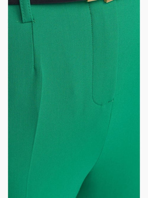 Pantaloni in crêpe a vita alta a gamba dritta con cintura dilvin - Kiabi