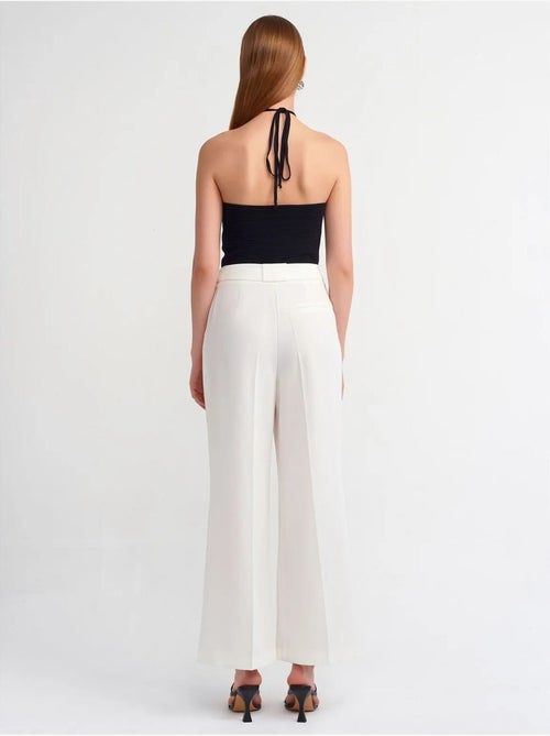 Pantaloni in crêpe a vita alta da donna a gamba ampia dilvin - Kiabi Pantaloni in crêpe a vita alta da donna a gamba ampia dilvin - Kiabi