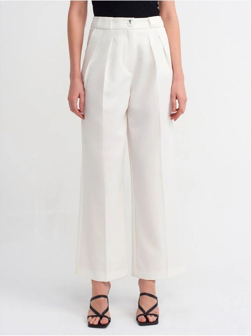 Pantaloni in crêpe a vita alta da donna a gamba ampia dilvin - Kiabi Pantaloni in crêpe a vita alta da donna a gamba ampia dilvin - Kiabi