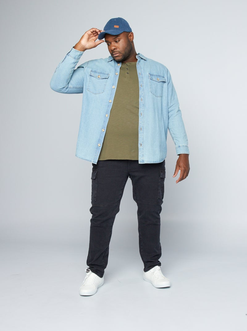Pantaloni in denim 5 tasche NERO - Kiabi