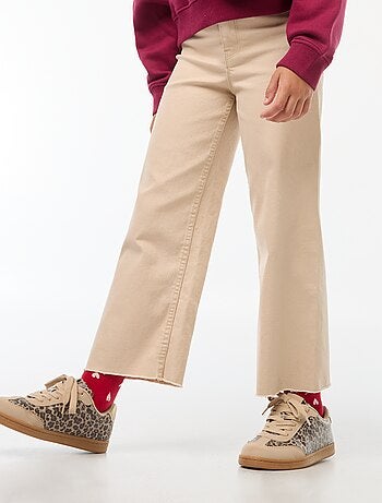Pantaloni in denim a gamba larga