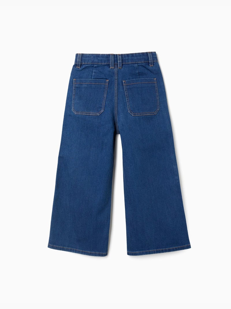 Pantaloni in denim a gamba larga Blu Blu - Kiabi