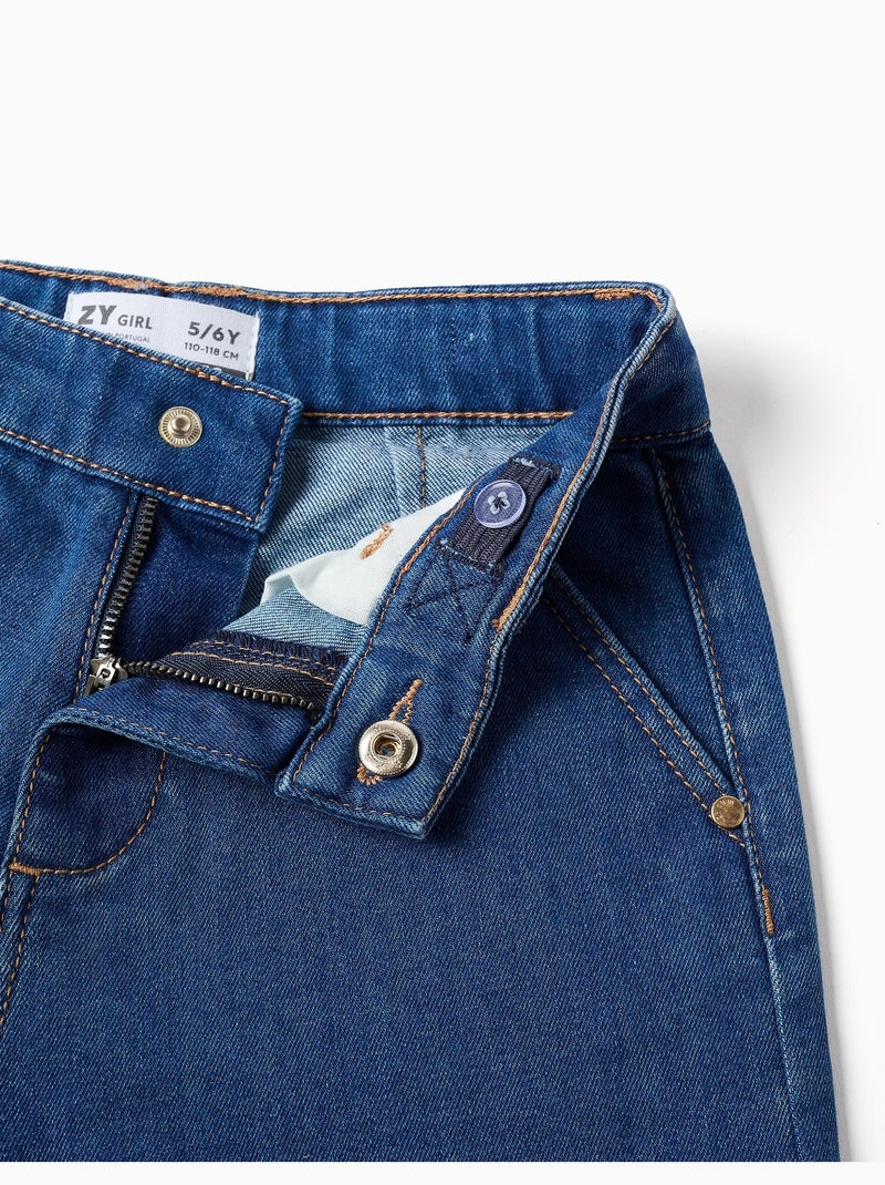 Pantaloni in denim a gamba larga Blu Blu - Kiabi
