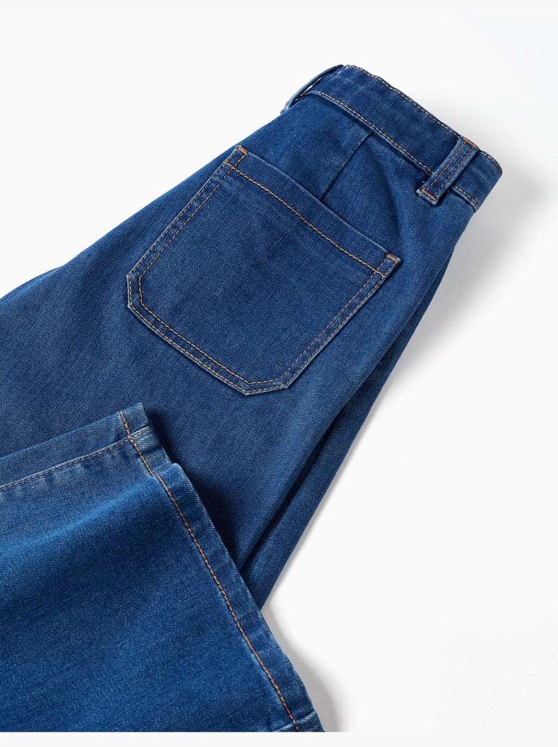 Pantaloni in denim a gamba larga Blu Blu - Kiabi