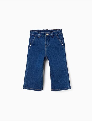 Pantaloni in denim a gamba larga