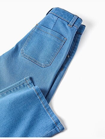 Pantaloni in denim a gamba larga