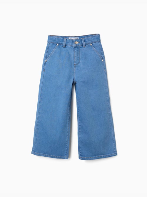 Pantaloni in denim a gamba larga - Kiabi