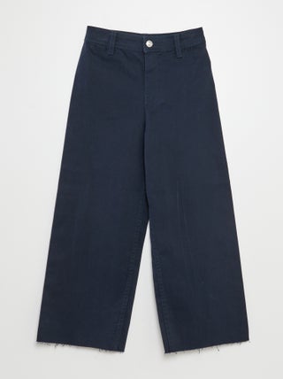 Pantaloni in denim a gamba larga