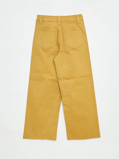 Pantaloni in denim a gamba larga - Kiabi