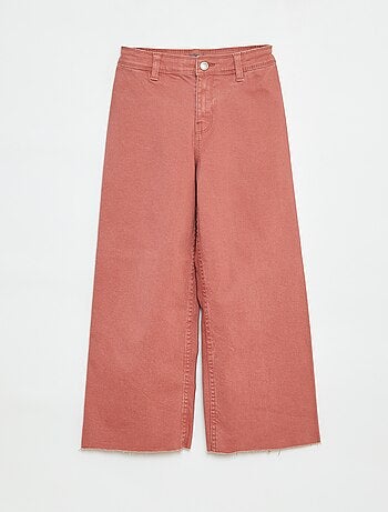 Pantaloni in denim a gamba larga