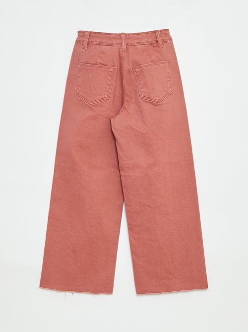 Pantaloni in denim a gamba larga - Kiabi