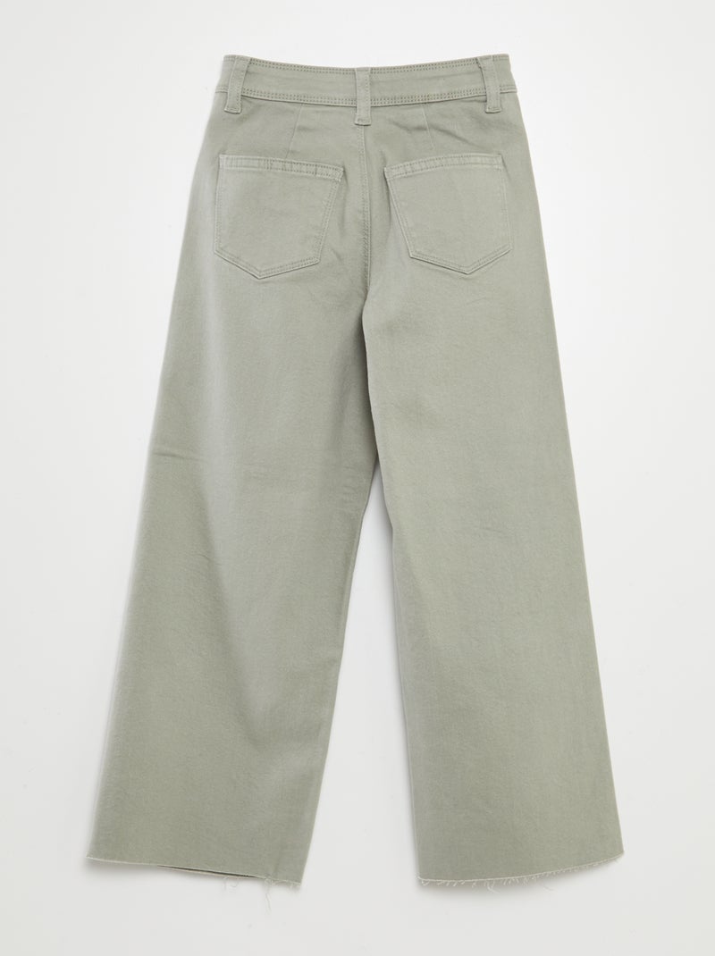 Pantaloni in denim a gamba larga VERDE - Kiabi