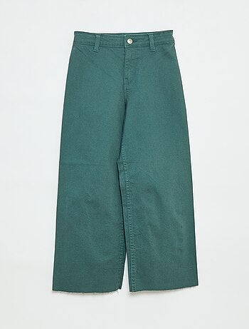 Pantaloni in denim a gamba larga