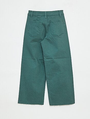 Pantaloni in denim a gamba larga