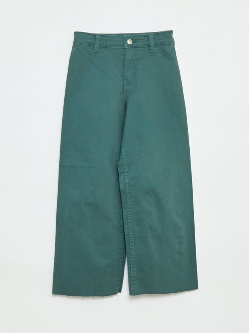 Pantaloni in denim a gamba larga - Kiabi