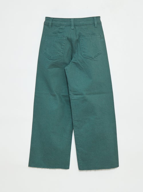 Pantaloni in denim a gamba larga - Kiabi