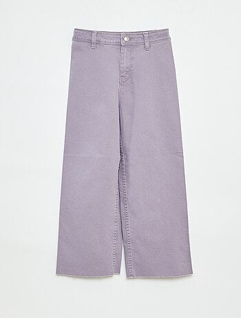 Pantaloni in denim a gamba larga