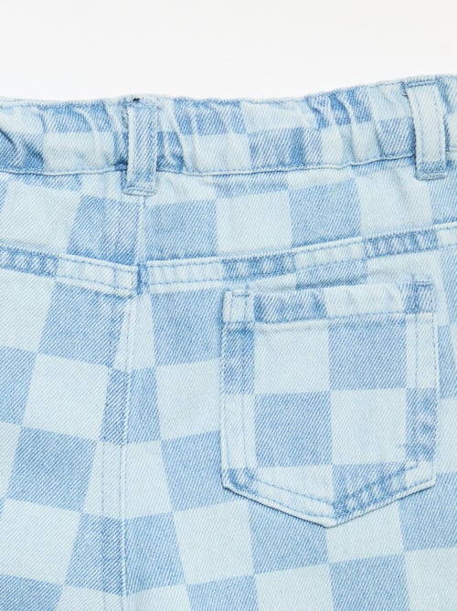 Pantaloni in denim a quadri - Kiabi Pantaloni in denim a quadri - Kiabi
