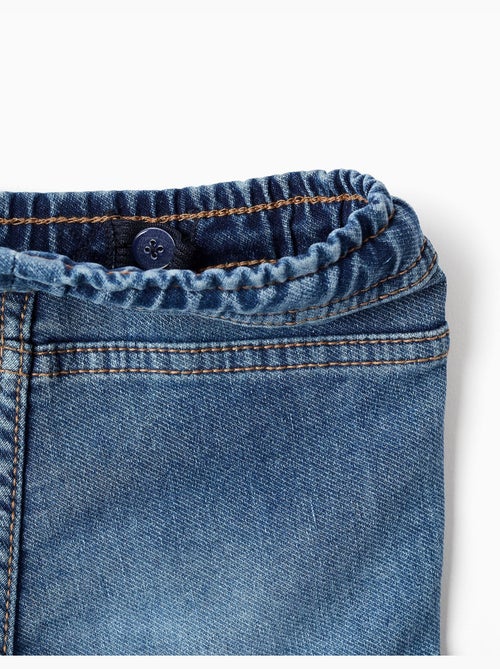 Pantaloni in denim a straight fit con tasche cargo - Kiabi