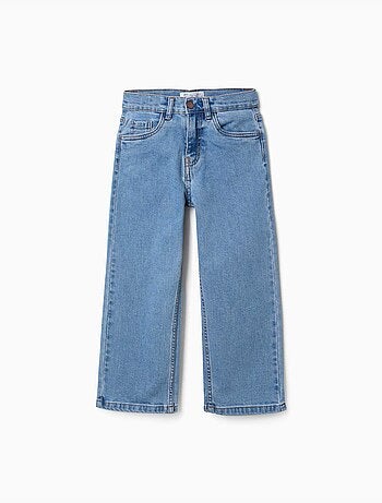 Pantaloni in denim a taglio dritto con 5 tasche