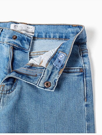 Pantaloni in denim a taglio dritto con 5 tasche
