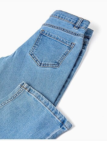 Pantaloni in denim a taglio dritto con 5 tasche