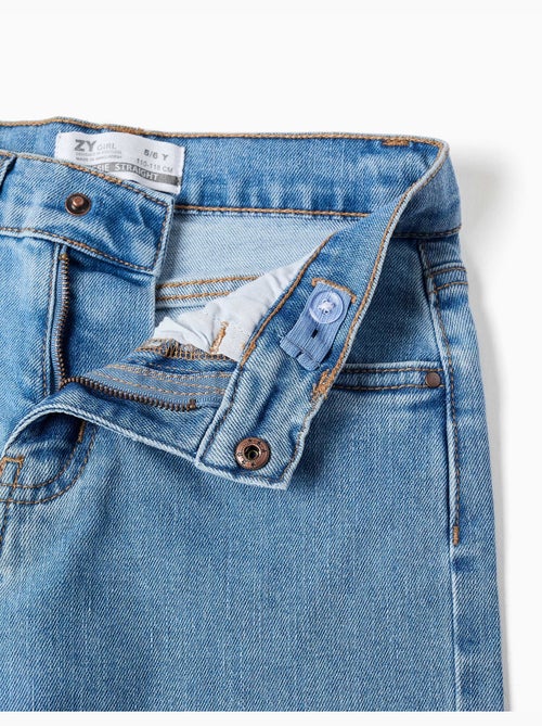 Pantaloni in denim a taglio dritto con 5 tasche - Kiabi Pantaloni in denim a taglio dritto con 5 tasche - Kiabi