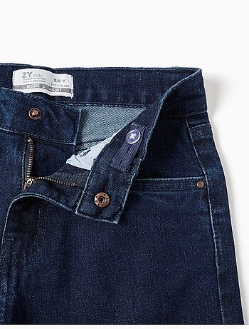 Pantaloni in denim a taglio dritto con 5 tasche