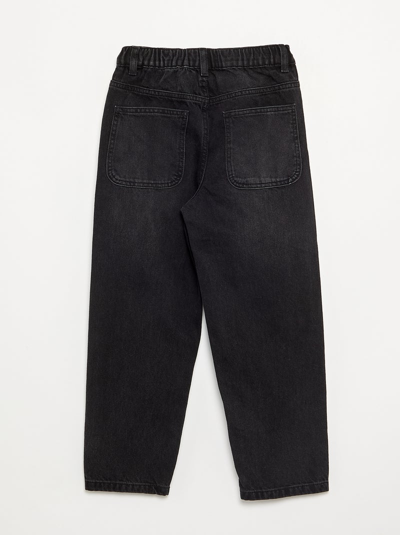 Pantaloni in denim a vestibilità ampia Nero - Kiabi