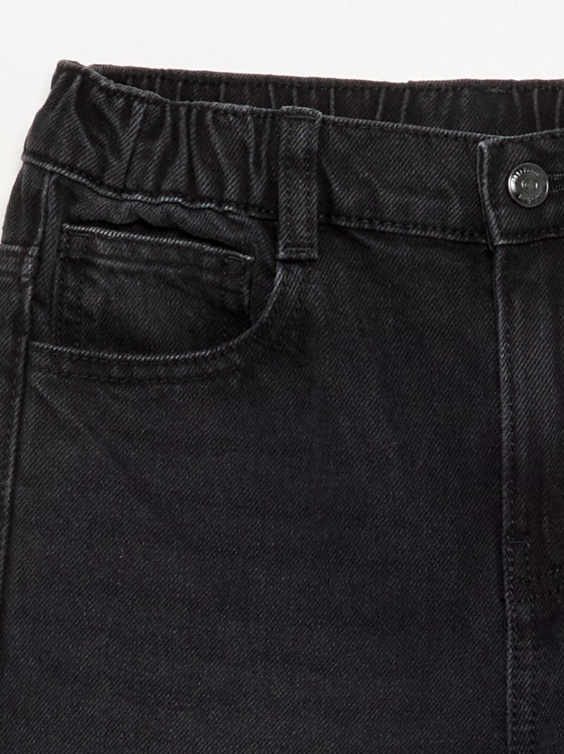 Pantaloni in denim a vestibilità ampia Nero - Kiabi