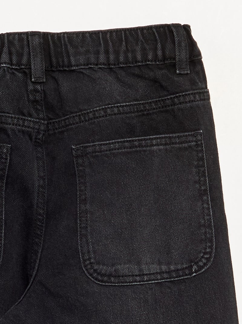 Pantaloni in denim a vestibilità ampia Nero - Kiabi