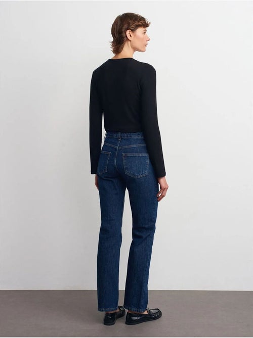 Pantaloni in denim a vita alta a gamba dritta dilvin - Kiabi Pantaloni in denim a vita alta a gamba dritta dilvin - Kiabi