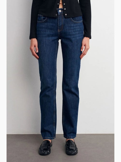 Pantaloni in denim a vita alta a gamba dritta dilvin - Kiabi Pantaloni in denim a vita alta a gamba dritta dilvin - Kiabi