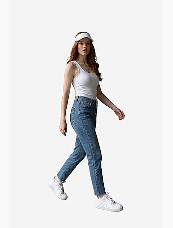 Pantaloni in denim a vita alta a gamba skinny my fashion