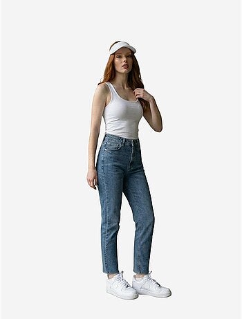 Pantaloni in denim a vita alta a gamba skinny my fashion